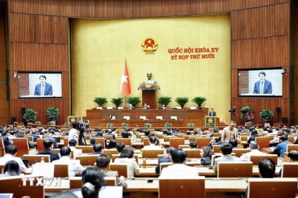 Sáng nay, Quốc hội thảo luận tại hội trường về 2 dự thảo luật thi hành...