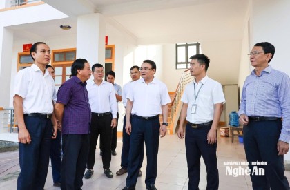 Phó Chủ tịch UBND tỉnh Nghệ An Phùng Thành Vinh kiểm tra, tháo gỡ khó khăn, vướng mắc trong triển khai thực hiện chính quyền địa phương 2 cấp