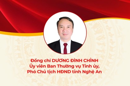 Chân dung đồng chí Dương Đình Chỉnh - Phó Chủ tịch HĐND tỉnh Nghệ An