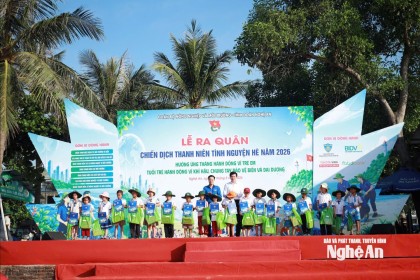 Tỉnh đoàn Nghệ An phát động Chiến dịch Thanh niên tình nguyện Hè 2026