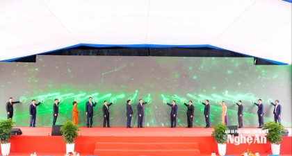 Lễ công bố và khởi công hạ tầng kỹ thuật dự án Nhà máy nhiệt điện LNG Quỳnh Lập