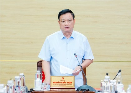 Thường trực Tỉnh ủy giao ban với các cơ quan khối Nội chính tháng 5/2026