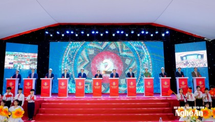 Nghệ An khởi công đồng loạt 11 trường phổ thông nội trú liên cấp vùng biên giai đoạn 2