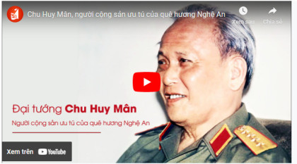 Chu Huy Mân, người cộng sản ưu tú của quê hương Nghệ An. (Nguồn: Báo Nghệ An)