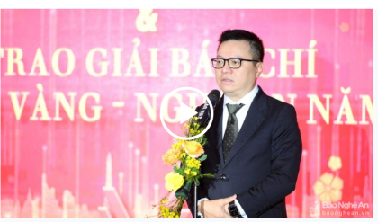 Chủ tịch Hội Nhà báo Việt Nam Lê Quốc Minh: Ngày càng có nhiều địa phương, cơ quan báo chí tham gia tích cực, hiệu quả Giải Báo chí Búa liềm vàng (Nguồn: Báo Nghệ An)