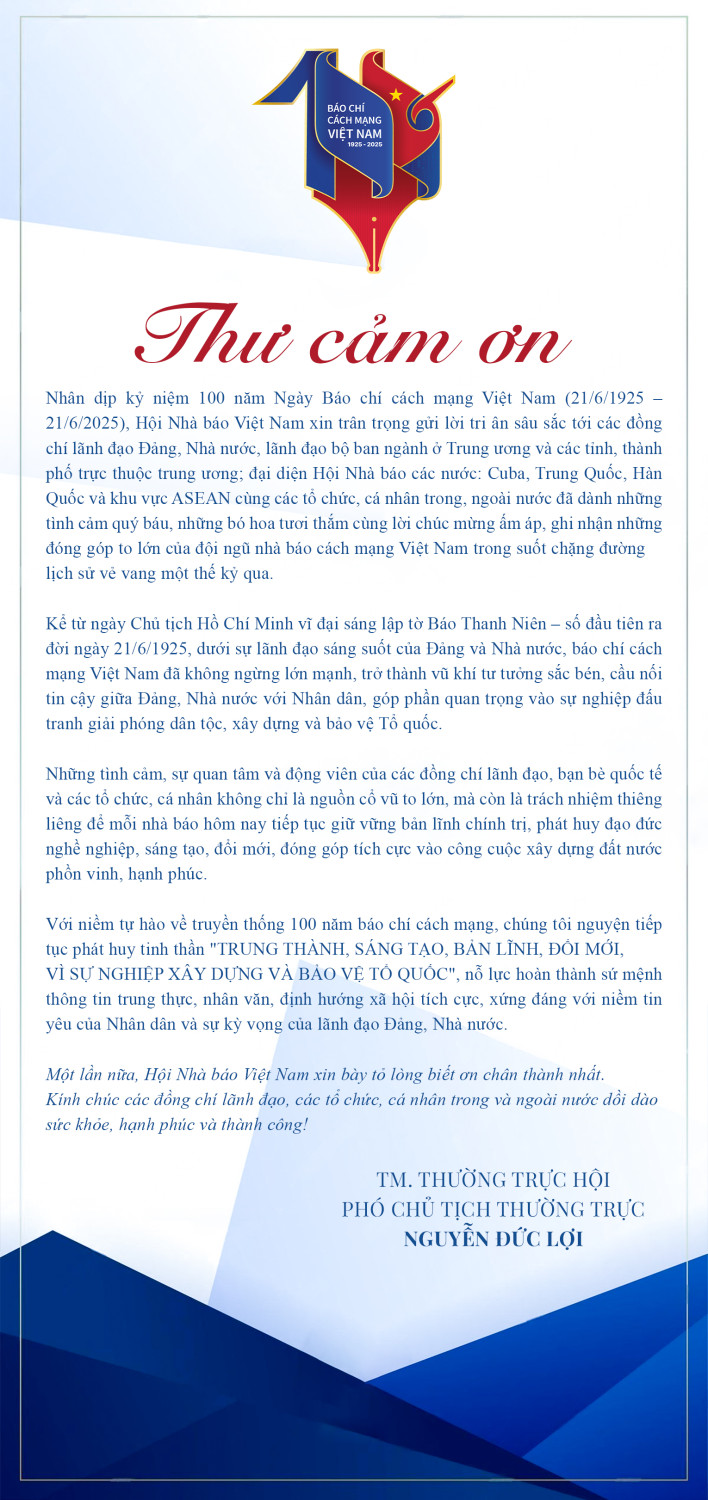 thư cảm ơn,1