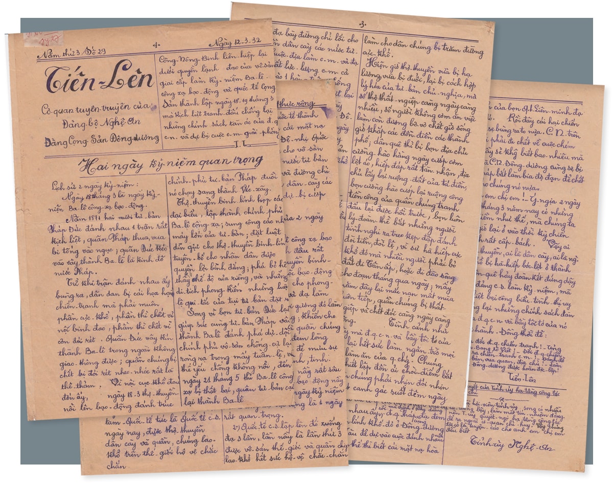 to bao tien len cua tinh uy nghe an